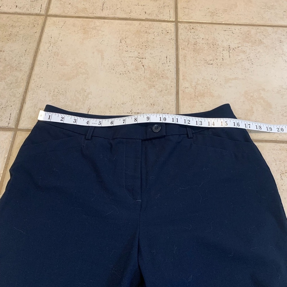 Cleo Curvy Navy Cropped Pants Size 10 - Picture 2 of 5